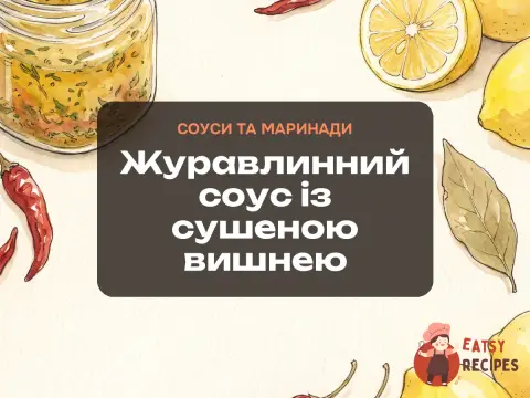 Журавлинний соус із сушеною вишнею
