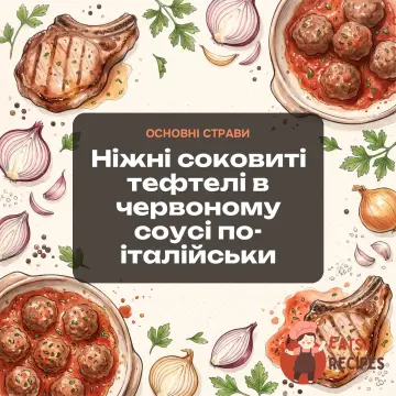 Ніжні соковиті тефтелі в червоному соусі по-італійськи