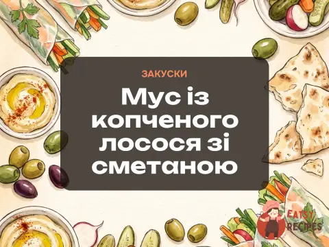 Мус із копченого лосося зі сметаною