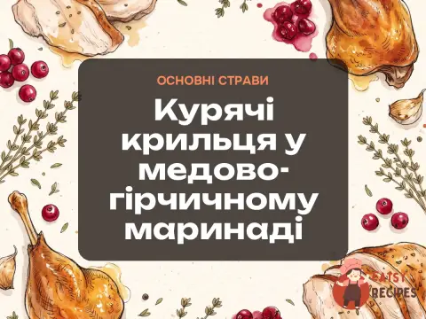 Курячі крильця у медово-гірчичному маринаді