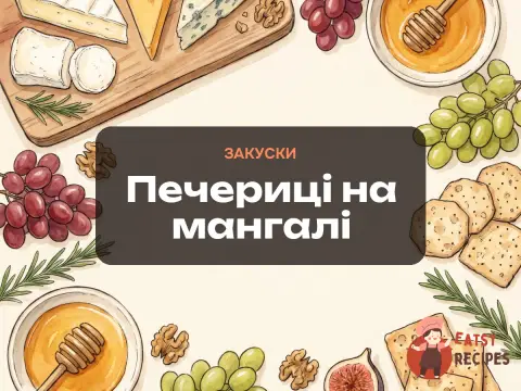 Печериці на мангалі