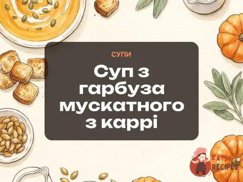 Суп з гарбуза мускатного з каррі