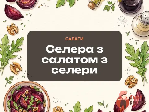 Селера з салатом з селери