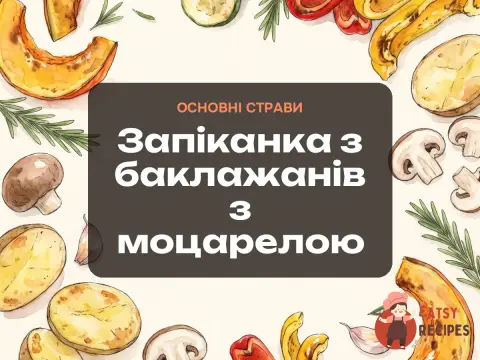 Запіканка з баклажанів з моцарелою