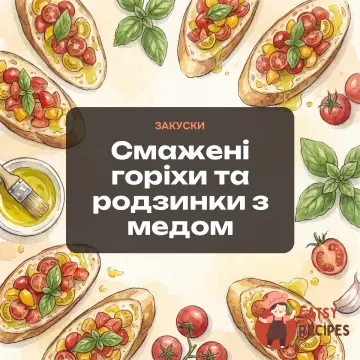 Смажені горіхи та родзинки з медом