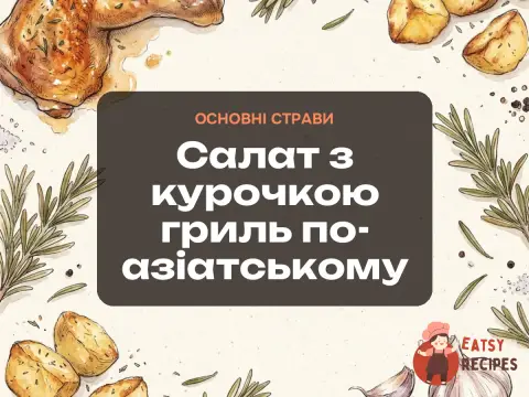 Салат з курочкою гриль по-азіатському