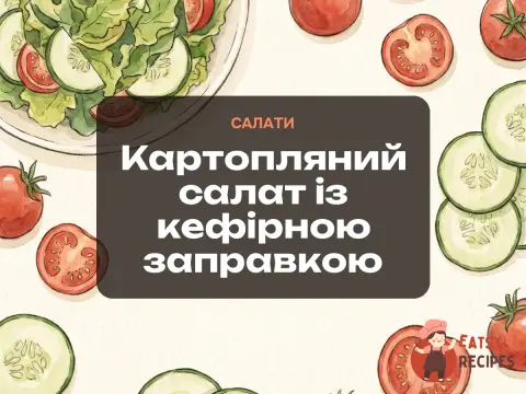 Картопляний салат із кефірною заправкою