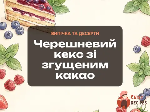 Черешневий кекс зі згущеним какао