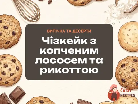 Чізкейк з копченим лососем та рикоттою