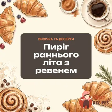 Пиріг раннього літа з ревенем