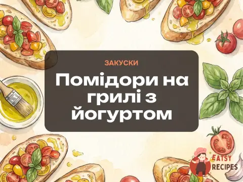 Помідори на грилі з йогуртом