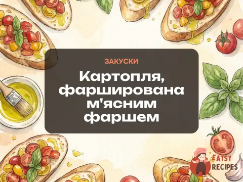 Картопля, фарширована м'ясним фаршем