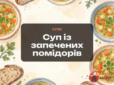 Суп із запечених помідорів