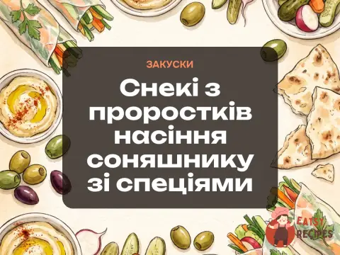Снекі з проростків насіння соняшнику зі спеціями