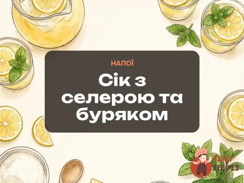 Сік з селерою та буряком