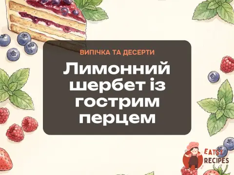 Лимонний шербет із гострим перцем