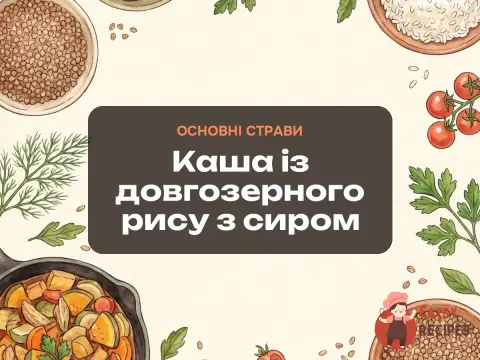 Каша із довгозерного рису з сиром