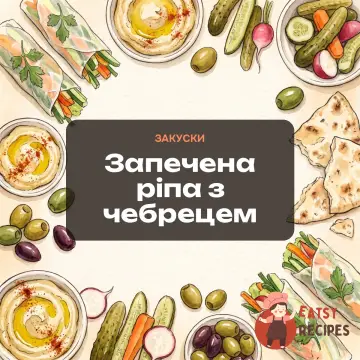 Запечена ріпа з чебрецем