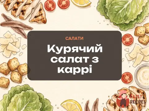 Курячий салат з каррі