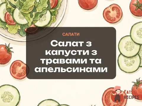 Салат з капусти з травами та апельсинами