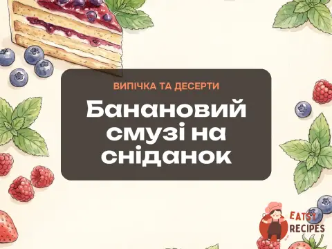 Банановий смузі на сніданок