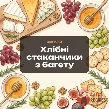 Хлібні стаканчики з багету