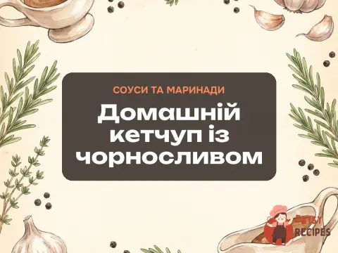 Домашній кетчуп із чорносливом