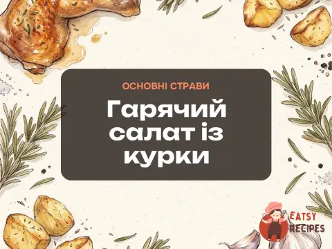 Гарячий салат із курки
