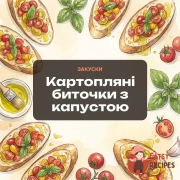 Картопляні биточки з капустою