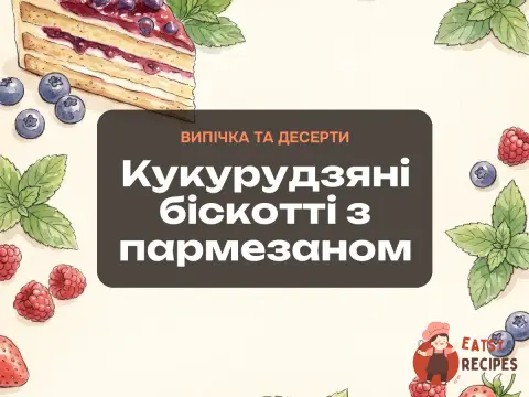 Кукурудзяні біскотті з пармезаном
