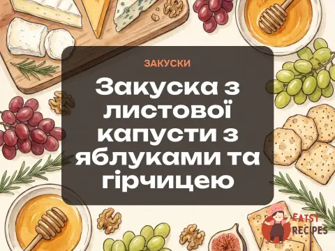 Закуска з листової капусти з яблуками та гірчицею