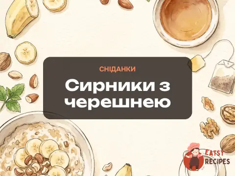 Сирники з черешнею