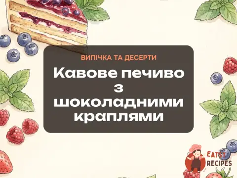 Кавове печиво з шоколадними краплями