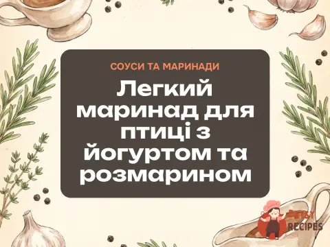 Легкий маринад для птиці з йогуртом та розмарином