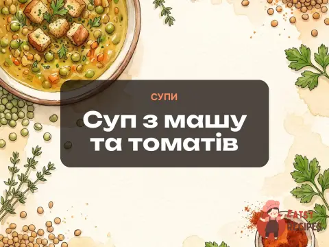 Суп з машу та томатів