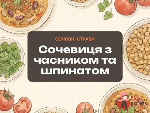Сочевиця з часником та шпинатом