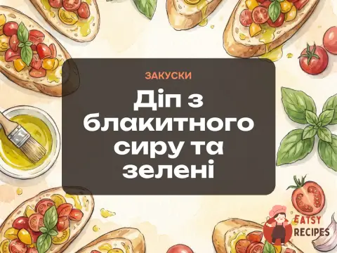 Діп з блакитного сиру та зелені