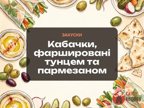 Кабачки, фаршировані тунцем та пармезаном