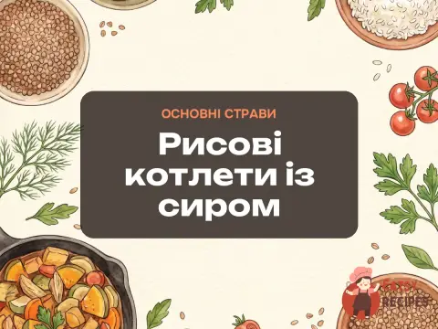 Рисові котлети із сиром