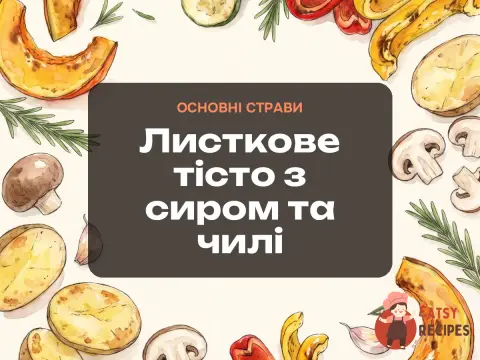 Листкове тісто з сиром та чилі