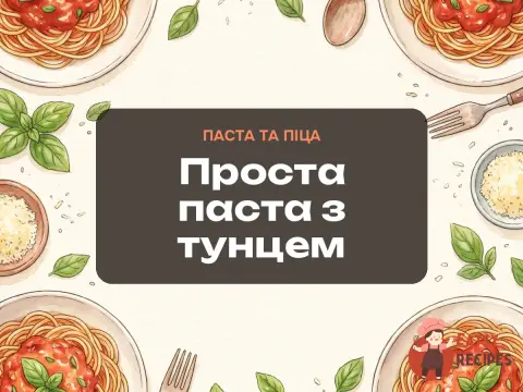 Проста паста з тунцем