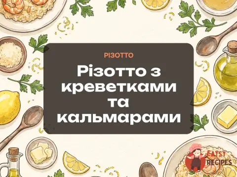 Різотто з креветками та кальмарами