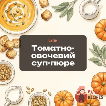 Томатно-овочевий суп-пюре