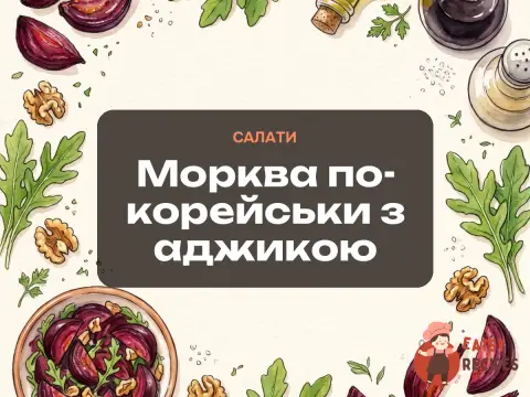 Морква по-корейськи з аджикою