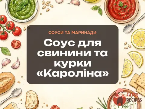Соус для свинини та курки «Кароліна»