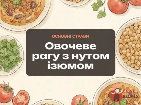 Овочеве рагу з нутом ізюмом
