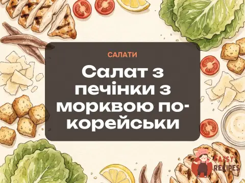 Салат з печінки з морквою по-корейськи