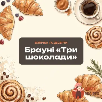 Брауні «Три шоколади»