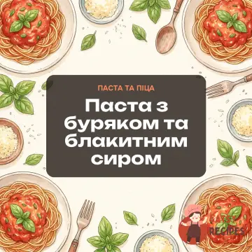 Паста з буряком та блакитним сиром