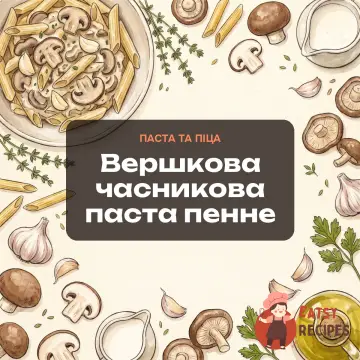Вершкова часникова паста пенне